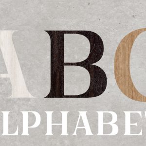 Artesive Alphabet – Decorative Adhesive Letters for Furniture and Home